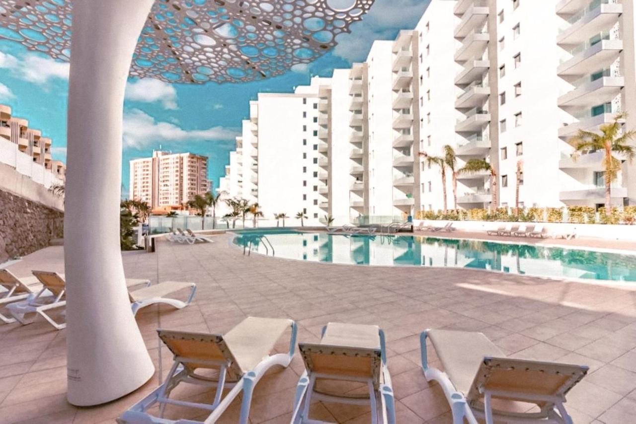 Ocean Garden, Ac, Sun Terrace, Heated Pool, Parking, Pp901 Leilighet Costa Adeje  Eksteriør bilde